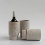 Plats et saladiers - SILVER TRAVERTINE VASE AND WINE COOLER - KIWANO CONCEPT