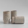 Plats et saladiers - SILVER TRAVERTINE VASE AND WINE COOLER - KIWANO CONCEPT