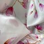Scarves - Silk Scarf Magnolia Grace 70X70 CM - RALUFINEART