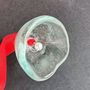 Other Christmas decorations - Large transparent glass bell on elegant ribbon hanger - CARNEOL GLASS