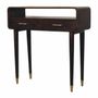 Consoles - Artisan Furniture Bureau Console Apollo Loop, 2 Tiroirs, 1 Fente Ouverte, Marron Foncé - ARTISAN FURNITURE