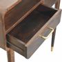 Consoles - Artisan Furniture Bureau Console Apollo Loop, 2 Tiroirs, 1 Fente Ouverte, Marron Foncé - ARTISAN FURNITURE