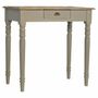 Desks - Artisan Furniture Solid Wood Hand Painted Writing Desk, 1 Drawer, Grey - ARTISAN FURNITURE