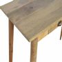 Desks - Artisan Furniture Solid Wood 2 Drawer Nordic Writing Desk, Beige - ARTISAN FURNITURE