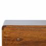 Chests of drawers - Artisan Furniture Solid Wood Curved Chestnut Chest, 3 Drawers, Dark Brown - ARTISAN FURNITURE