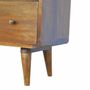 Chests of drawers - Artisan Furniture Solid Wood Curved Chestnut Chest, 3 Drawers, Dark Brown - ARTISAN FURNITURE