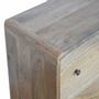 Chests of drawers - Artisan Furniture Solid Wood Curved Chest, 3 Drawers, Oak-ish, Brown - ARTISAN FURNITURE