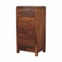 Chiffonniers - Artisan Furniture Commode Haute Aspen en Bois Massif, 5 Tiroirs avec Pieds, Marron - ARTISAN FURNITURE