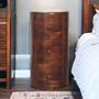 Chests of drawers - Artisan Furniture Solid Wood Chestnut Drum Chest, 3 Drawers, Chestnut, Dark Brown - ARTISAN FURNITURE
