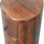 Chests of drawers - Artisan Furniture Solid Wood Chestnut Drum Chest, 3 Drawers, Chestnut, Dark Brown - ARTISAN FURNITURE