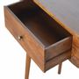 Consoles - Artisan Furniture Console Albion en Châtaignier, 1 Tiroir, Marron Foncé - ARTISAN FURNITURE