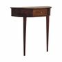 Console table - Artisan Furniture Solid Wood Backless Mounted Chestnut Console, 1 Drawer, Dark Brown - ARTISAN FURNITURE