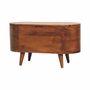 Storage boxes - Artisan Furniture Solid Wood Rounded Lid up Blanket Box, Chestnut, Brown - ARTISAN FURNITURE