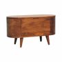 Storage boxes - Artisan Furniture Solid Wood Rounded Lid up Blanket Box, Chestnut, Brown - ARTISAN FURNITURE
