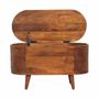 Storage boxes - Artisan Furniture Solid Wood Rounded Lid up Blanket Box, Chestnut, Brown - ARTISAN FURNITURE