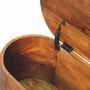 Storage boxes - Artisan Furniture Solid Wood Rounded Lid up Blanket Box, Chestnut, Brown - ARTISAN FURNITURE