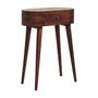 Console table - Artisan Furniture Solid Wood Mini Albion Chestnut Console, 1 Drawer, Dark Brown - ARTISAN FURNITURE