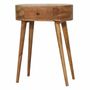 Consoles - Artisan Furniture en bois massif Mini Albion Chêne clair Console, 1 Tiroir, Beige - ARTISAN FURNITURE