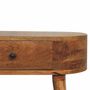 Consoles - Artisan Furniture en bois massif Mini Albion Chêne clair Console, 1 Tiroir, Beige - ARTISAN FURNITURE