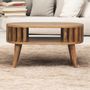 Tables basses - Artisan Furniture en bois massif Mini Ariella Table basse, Open Niche, Beige - ARTISAN FURNITURE
