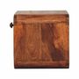 Night tables - Artisan Furniture Solid Wood Mini Honey Caramel Wall Mounted Nightstand with Open Slot, 1 Drawer, Brown - ARTISAN FURNITURE