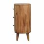 Buffets - Artisan Furniture en bois massif Mini Chêne clair Armoire, 3 Tiroirs, Beige - ARTISAN FURNITURE