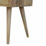 Tables de nuit - Artisan Furniture en bois massif Mini Chêne clair Table de chevet, 1 Tiroir et Niche ouverte, Beige - ARTISAN FURNITURE