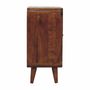Buffets - Artisan Furniture en bois massif Mini Classic Commodenut Armoire, 2 Portes, 2 Étagères, Marron Foncé - ARTISAN FURNITURE