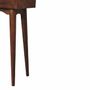 Consoles - Artisan Furniture en bois massif Mini Commodenut Hallway Console, 2 Tiroirs, Pieds nordiques, Commodenut, Marron - ARTISAN FURNITURE