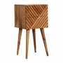 Night tables - Artisan Furniture Solid Wood Mini Lillie Nightstand, 2 Drawers, Brown - ARTISAN FURNITURE