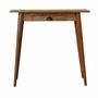 Bureaux - Artisan Furniture en bois massif Mini Style nordique Bureau, 1 Tiroir, Marron - ARTISAN FURNITURE