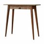 Bureaux - Artisan Furniture en bois massif Mini Style nordique Bureau, 1 Tiroir, Marron - ARTISAN FURNITURE