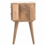 Tables de nuit - Artisan Furniture en bois massif Modern Table de chevet, 2 Tiroirs, Pieds nordiques, Chêne clair, Marron - ARTISAN FURNITURE