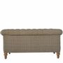 Canapés - Artisan Furniture en bois massif Multi Tweed 2 Seat Commodeerfield, Rembourré, Gris et Marron - ARTISAN FURNITURE