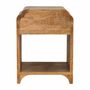 Night tables - Artisan Furniture Solid Wood Newton Mini Oak-ish Nightstand with a drawer and open shelf, Brown - ARTISAN FURNITURE