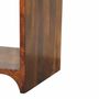 Tables de nuit - Artisan Furniture en bois massif Newton Mini Commodenut Table de chevet avec a drawer et open shelf, Marron Foncé - ARTISAN FURNITURE