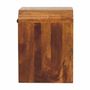Tables de nuit - Artisan Furniture en bois massif Newton Mini Commodenut Table de chevet avec a drawer et open shelf, Marron Foncé - ARTISAN FURNITURE