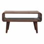 TV stands - Artisan Furniture Solid Wood Open Chestnut Media Unit, Open Slot, Dark Brown - ARTISAN FURNITURE
