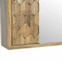 Buffets - Artisan Furniture en bois massif Pineapple Carved Miroir Armoire, Beige - ARTISAN FURNITURE