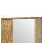Buffets - Artisan Furniture en bois massif Pineapple Carved Miroir Armoire, Beige - ARTISAN FURNITURE