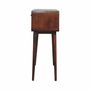 Consoles - Artisan Furniture en bois massif Sonata Commodenut Console, 2 Tiroirs et Niche ouverte, Marron Foncé - ARTISAN FURNITURE