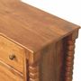 Chests of drawers - Artisan Furniture Solid Wood Spindle Chest, 3 Drawers, Brown - ARTISAN FURNITURE