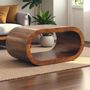 Coffee tables - Artisan Furniture Solid Wood Amaya Chestnut Coffee Table, Open Slot, Brown - ARTISAN FURNITURE