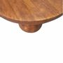 Coffee tables - Artisan Furniture Solid Wood Chestnut Central Ball Table, Dark Brown - ARTISAN FURNITURE