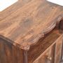Night tables - Artisan Furniture Solid Wood 2-Drawer Nightstand with Open Shelf, Brown - ARTISAN FURNITURE