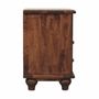 Night tables - Artisan Furniture Solid Wood 2-Drawer Nightstand with Open Shelf, Brown - ARTISAN FURNITURE