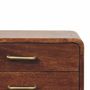 Night tables - Artisan Furniture Solid Wood Astor 2-Drawer Nightstand, Brown - ARTISAN FURNITURE