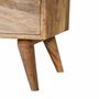 Tables de nuit - Artisan Furniture Table de Nuit Classique Oak-ish, 2 Tiroirs, 1 Fente Ouverte, Marron - ARTISAN FURNITURE