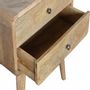 Tables de nuit - Artisan Furniture Table de Nuit Courbe Oak-ish, 2 Tiroirs, Beige - ARTISAN FURNITURE