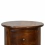Night tables - Artisan Furniture Solid Wood Darcy Chestnut Nightstand, 1 Drawer, Dark Brown - ARTISAN FURNITURE